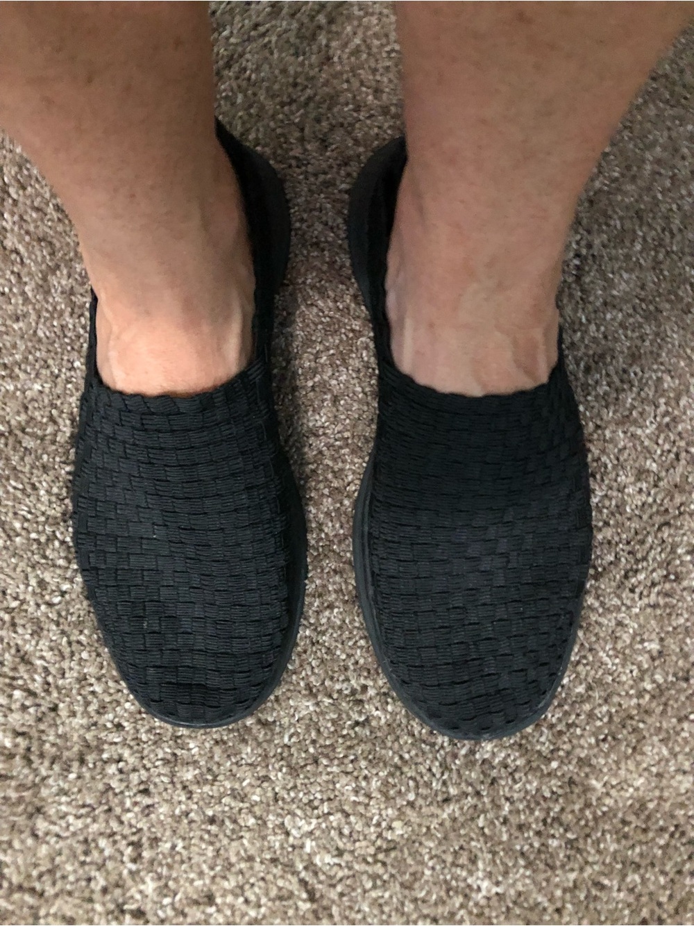 Tek Gear Women’s Black Slip-On Woven Casual Shoes